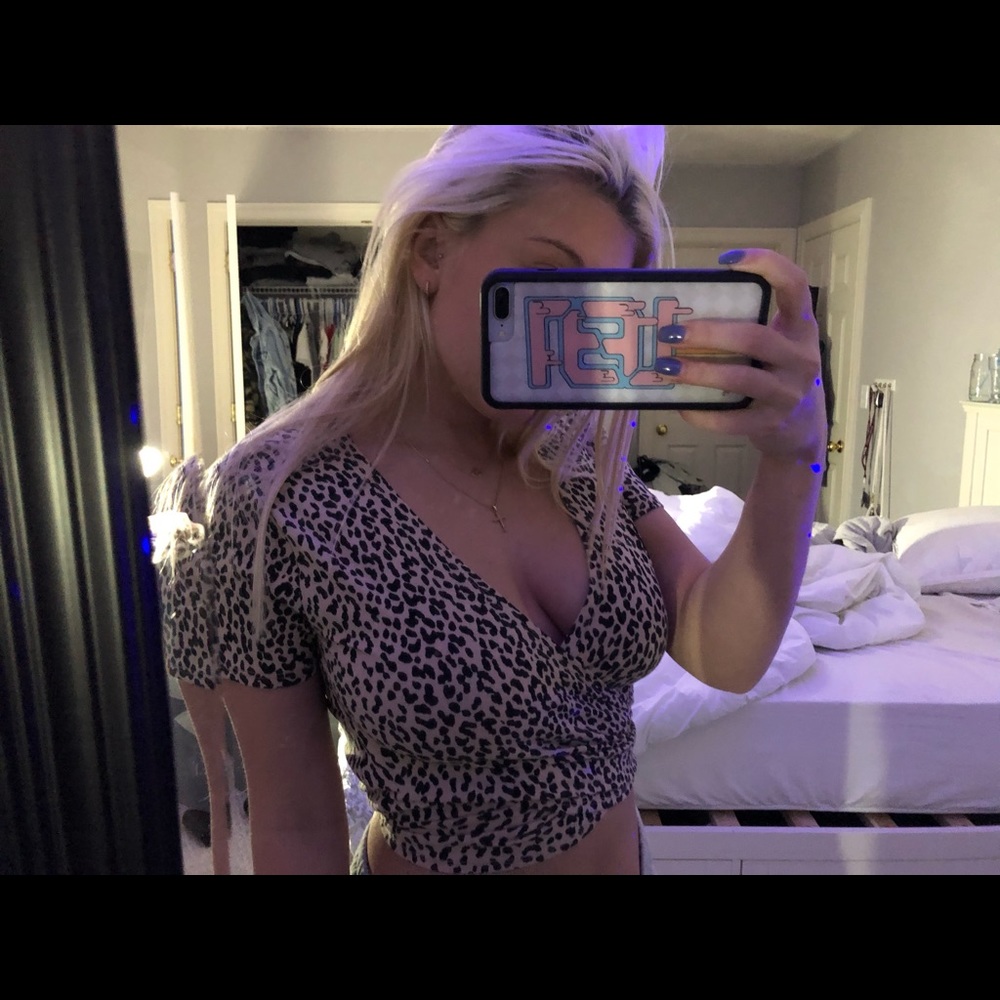 Adika Cheeta Wrap Top